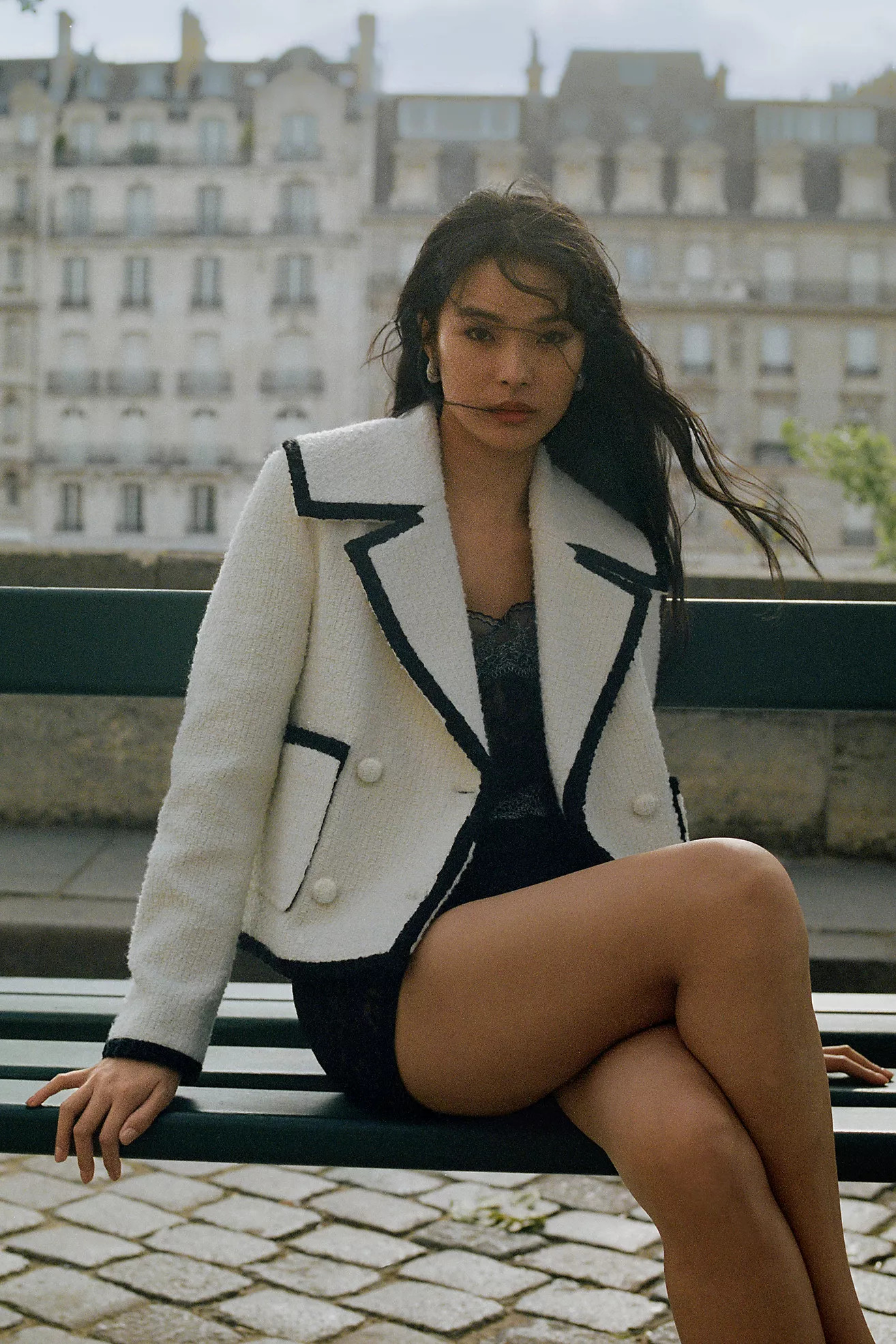 Avec Les Filles Cropped Tweed Jacket | Anthropologie (US)