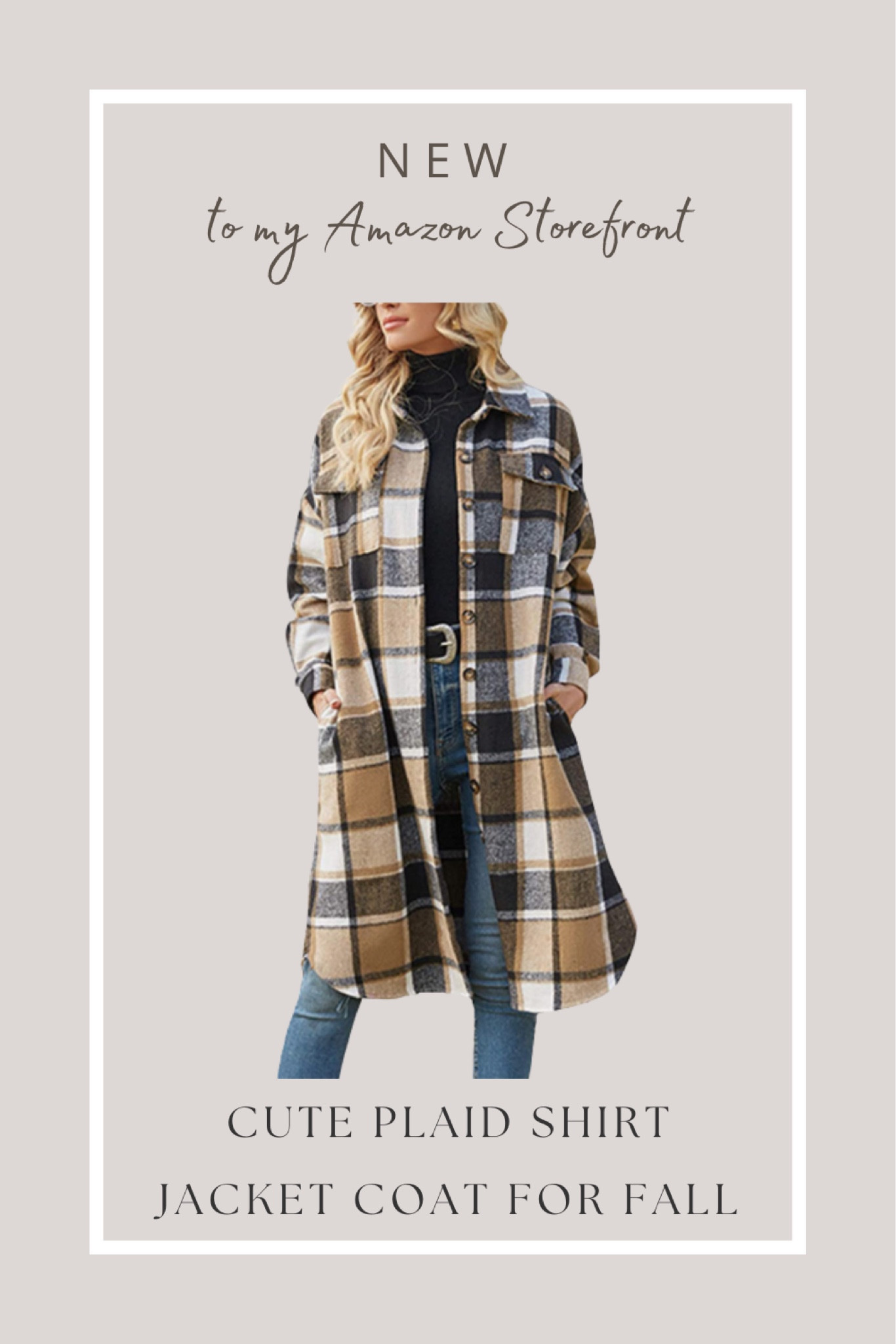 Amazon find // long wool blend plaid shirt jacket coat for fall // under $50 and comes in different colors 

#LTKSeasonal #LTKstyletip #LTKunder50