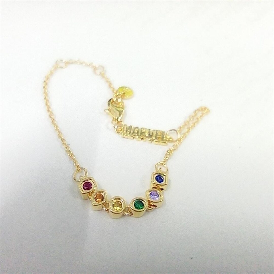 Pandora Marvel the Avengers Infinity Stones Chain Gold Bracelet - Etsy | Etsy (US)