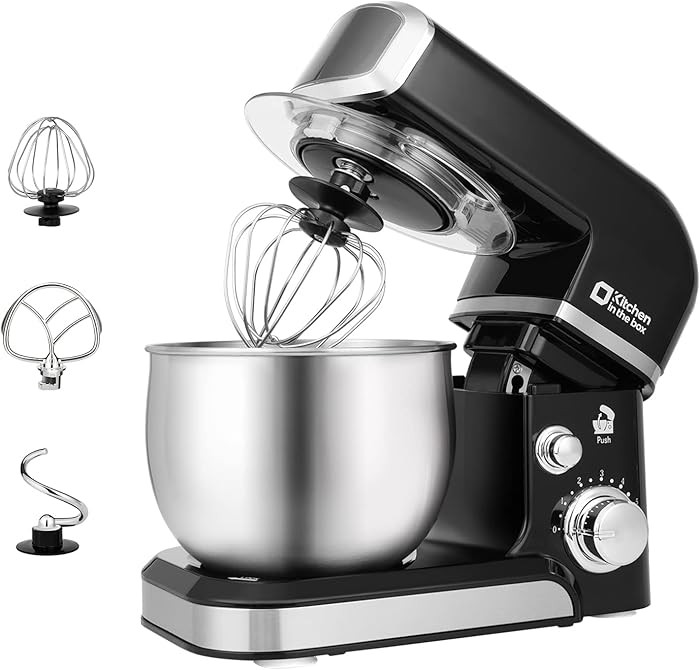 Kitchen in the box Stand Mixer,3.2Qt Small Electric Food Mixer,6 Speeds Portable Lightweight Kitc... | Amazon (US)