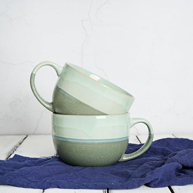 Bosmarlin Extra Large Ceramic Coffee Mug, 23 Oz, Microwave and Dishwasher Safe, Big Oversized Tea... | Amazon (US)