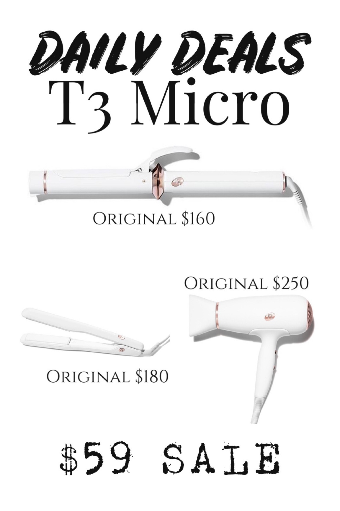 T3 Micro $59 sale 

#LTKbeauty #LTKunder100 #LTKsalealert