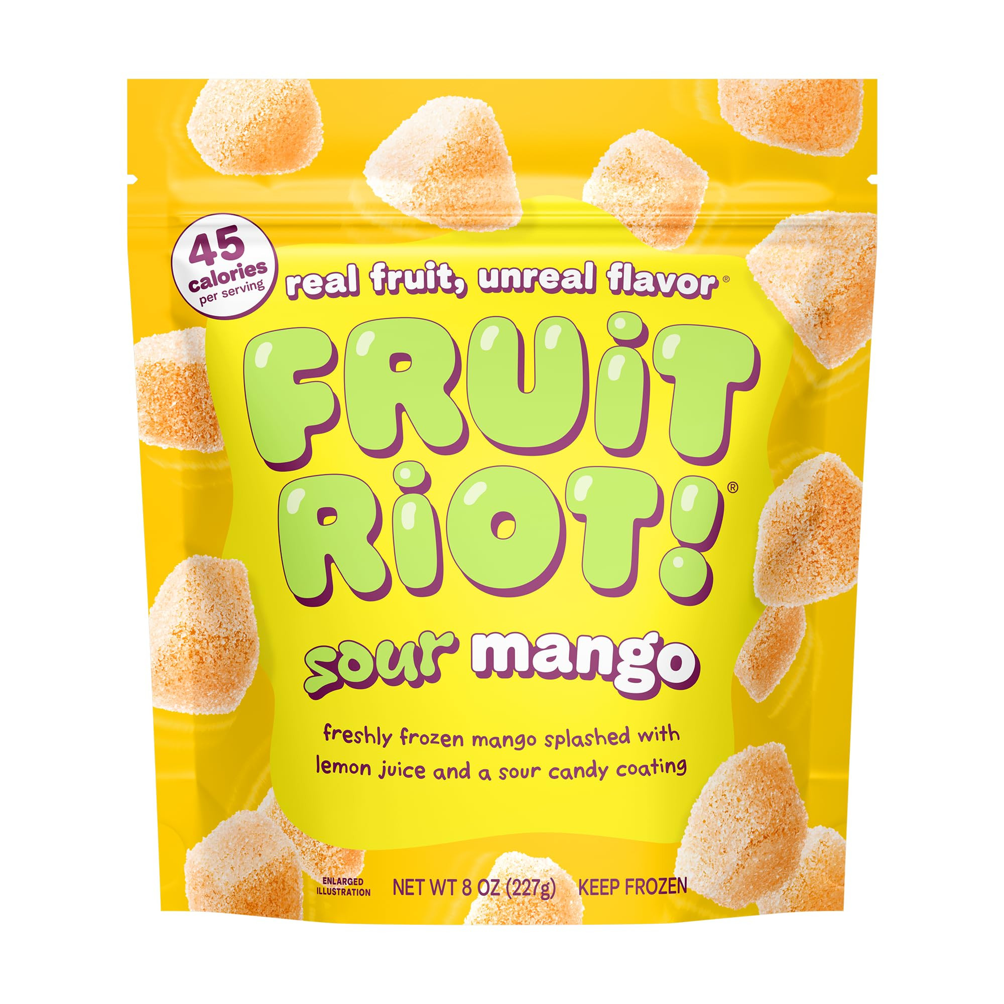 Fruit Riot Sour Candy Mango, Made with Real Fruit, 8oz, Gluten-Free | Amazon (US)