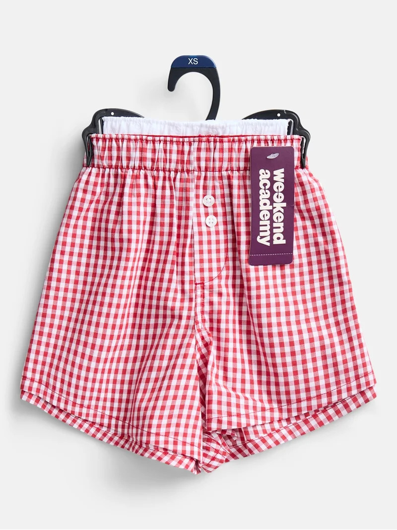 Weekend Academy Girls Cotton Blend Boxer Shorts, 2-Pack, Sizes XS-XXL | Walmart (US)