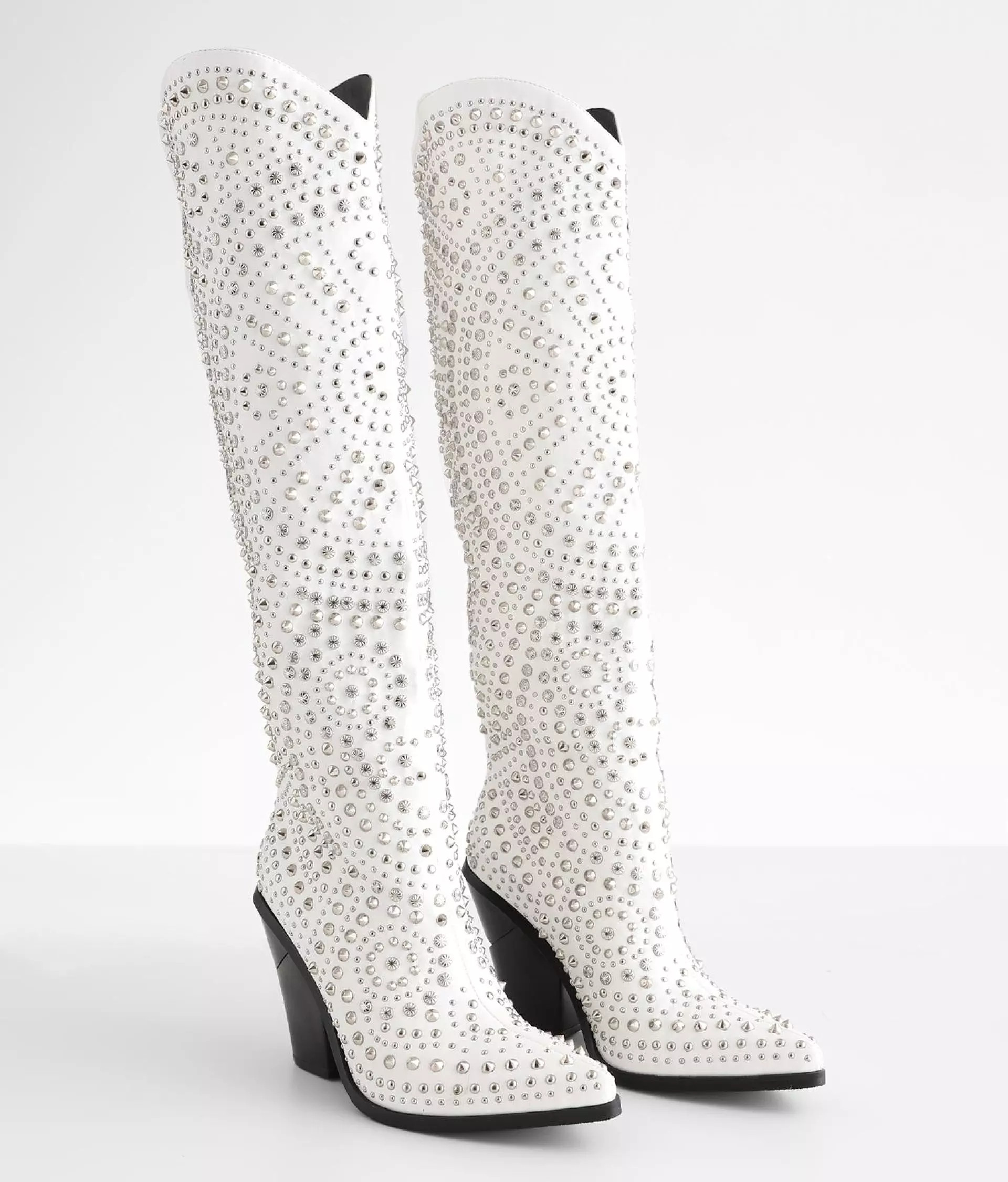 Azalea Wang Texas Studded Tall Western Boot | Buckle