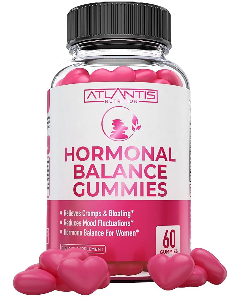 Atlantis Nutrition Hormonal Balance for Women & PMS Relief Gummies - Alleviates Cramps, Bloating,... | Amazon (US)