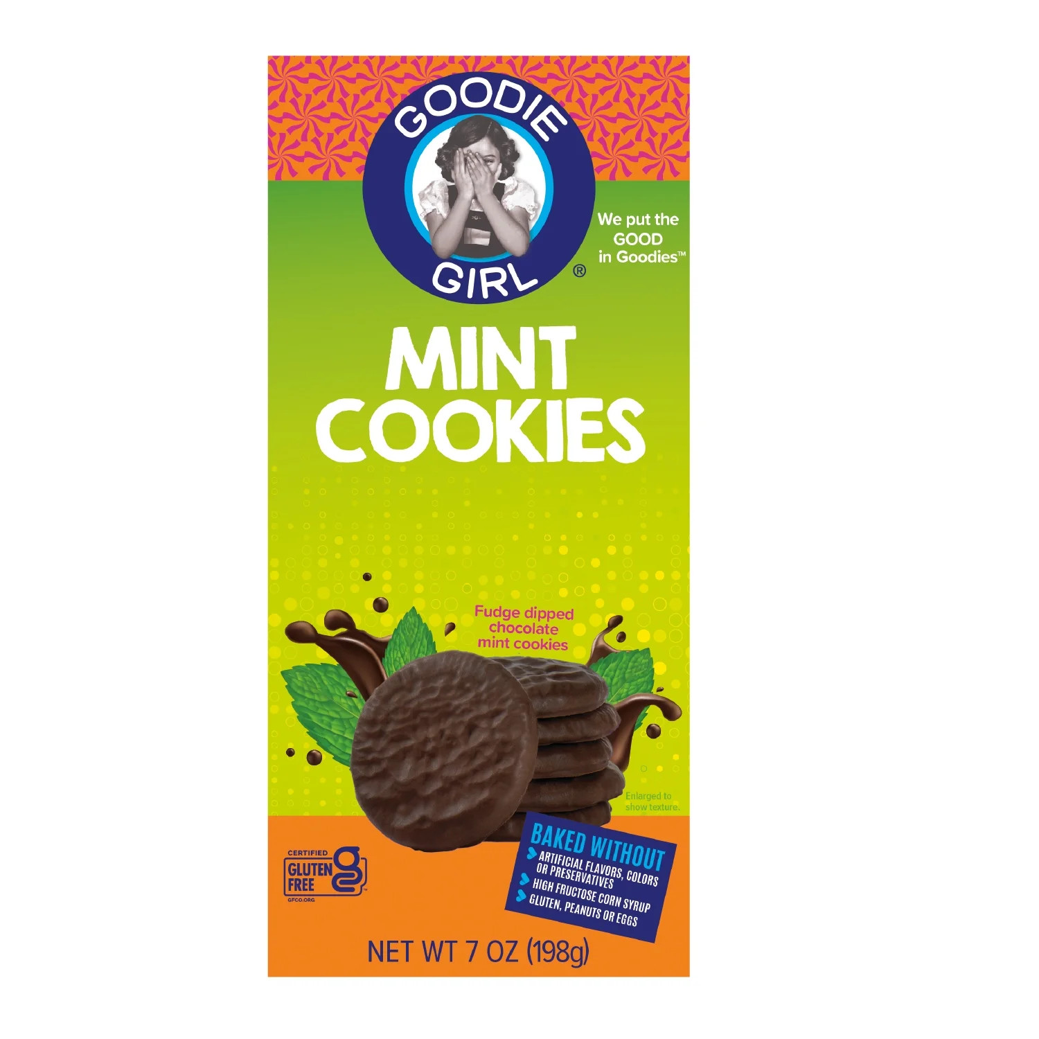 Goodie Girl Mint Cookies - Gluten-Free, Peanut-Free, No High Fructose Corn Syrup, 7 oz | Walmart (US)