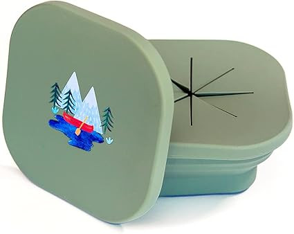 Austin Baby Co Silicone Collapsible Snack Bowl – Reusable Snack Container with Two Specialized ... | Amazon (US)