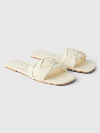 Vegan-Leather Braided Sandals | Gap Factory