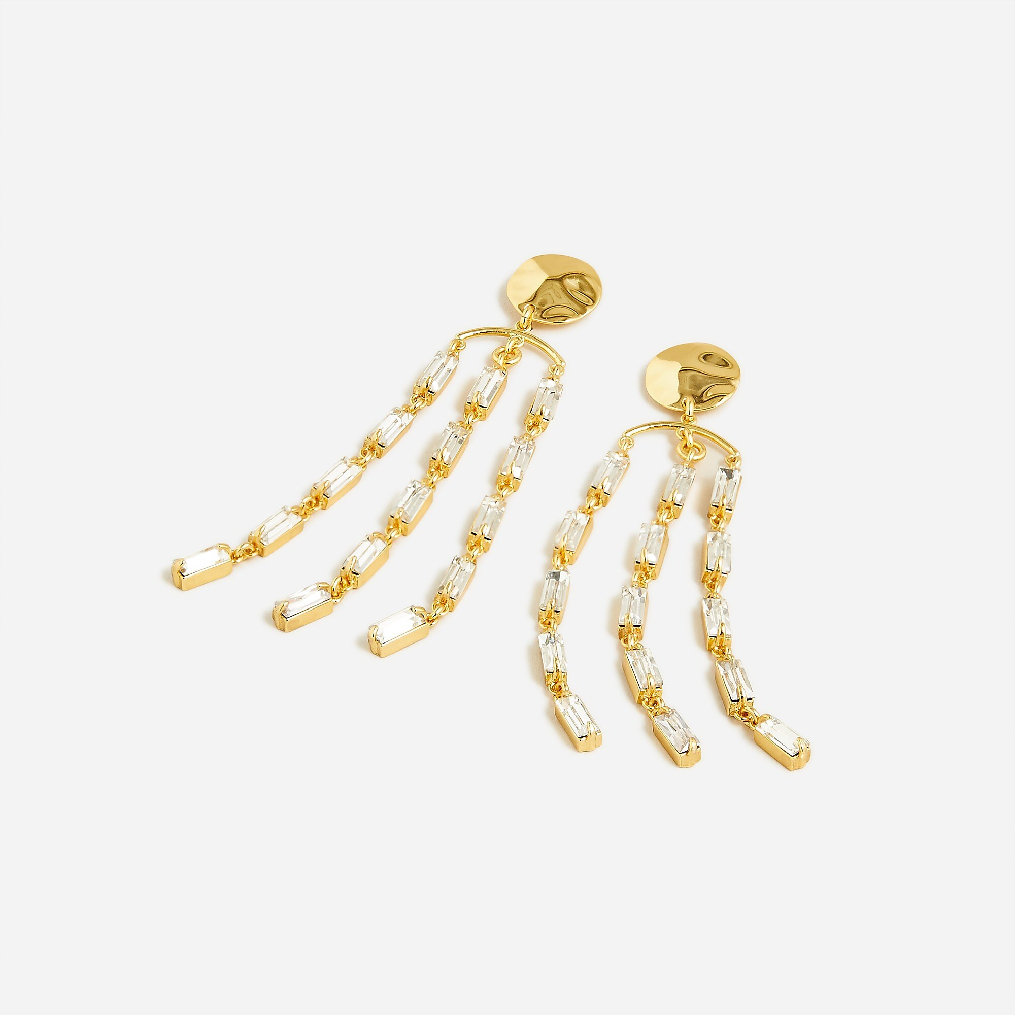 Crystal waterfall earrings | J. Crew US