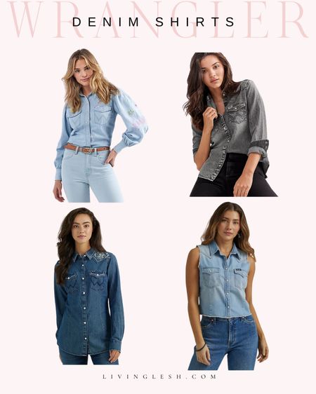 Wrangler | Wrangler denim | Wrangler jeans | Denim shirt | Spring denim | Trendy denim

#LTKsalealert #LTKstyletip #LTKSpringSale