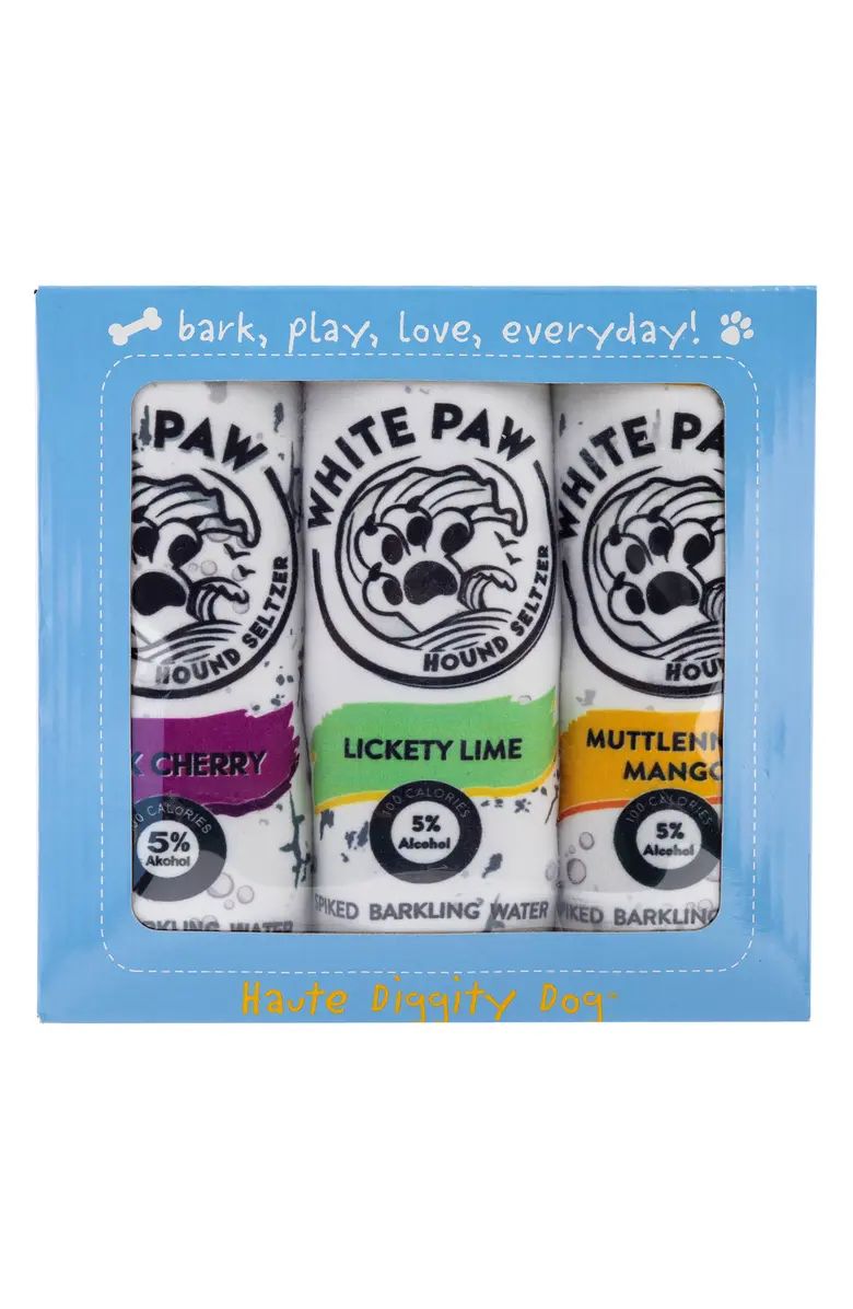 White Paw 3-Piece Variety Pack Plush Dog Toy Set | Nordstrom