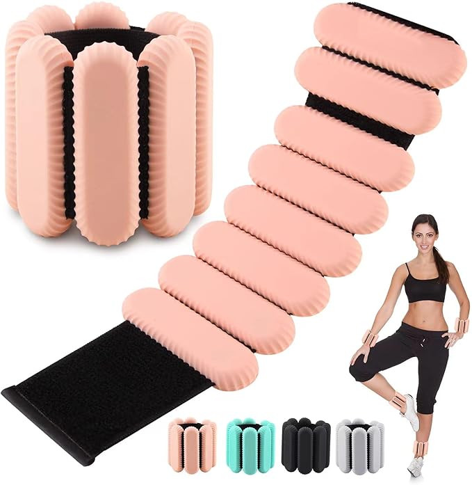 Wrist Weights for women,Wrist Ankle Weights for Strength Training,Graded Silicone Weighted Bracel... | Amazon (US)