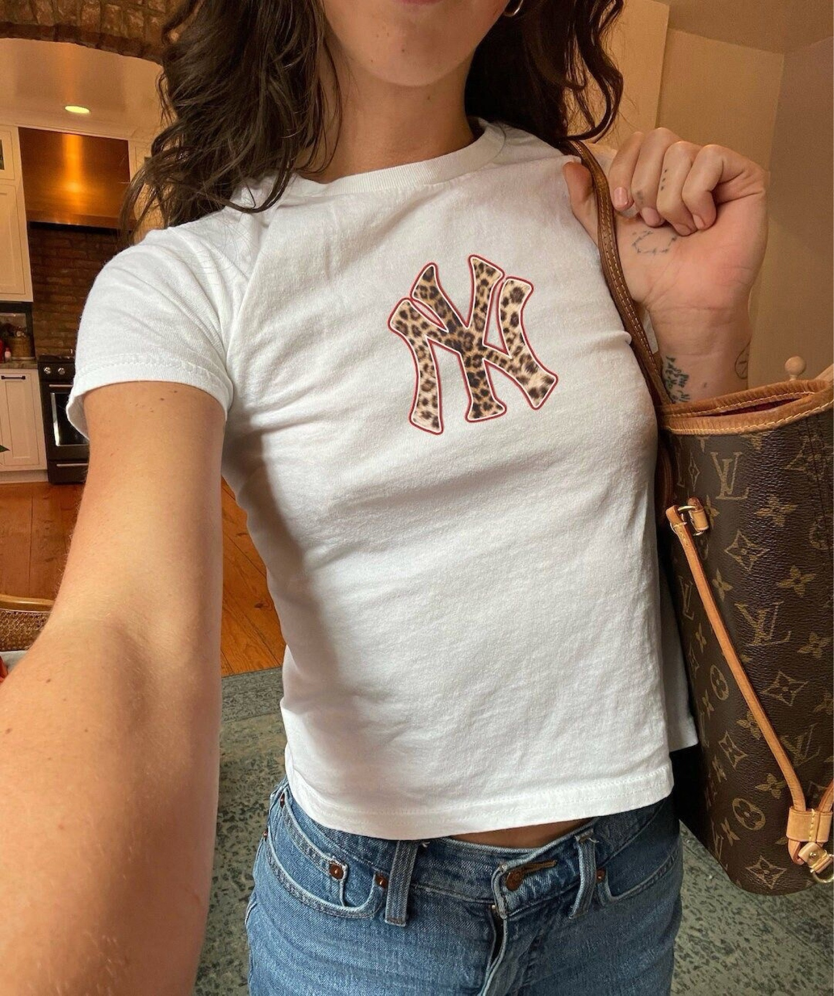 New York Yankees t shirt New York Yankees crop top New York Yankees leopard print t shirt New York Yankees outfit New York Yankees hat New York style inspiration summer outfit inspiration baby tee outfit inspo crop top outfit ideas crop top and jeans outfit inspiration 

#LTKFindsUnder50 #LTKSaleAlert #LTKStyleTip