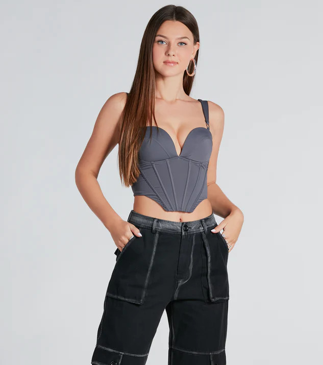 Sweet And Sultry Cropped Bustier Top | Windsor Stores
