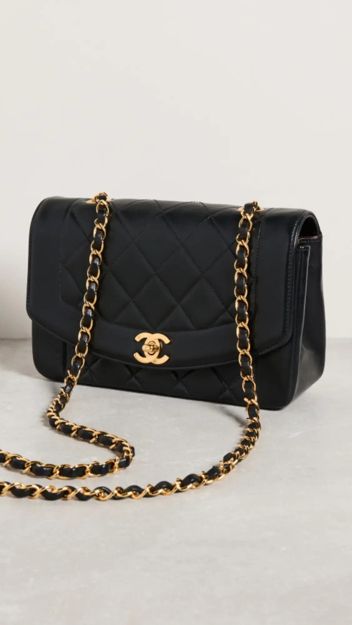 Chanel Black Lambskin Classic Flap 9" | Shopbop