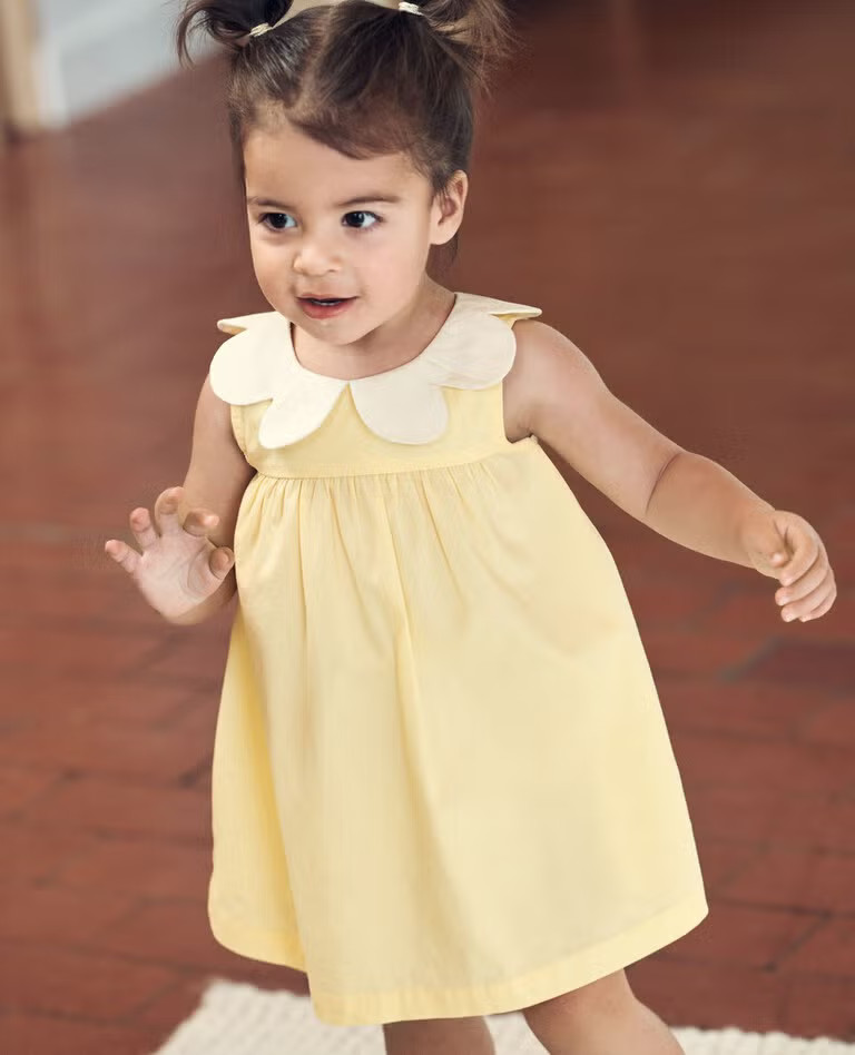 Limited Edition Baby Poplin Daisy Dress & Bloomers Set | Hanna Andersson