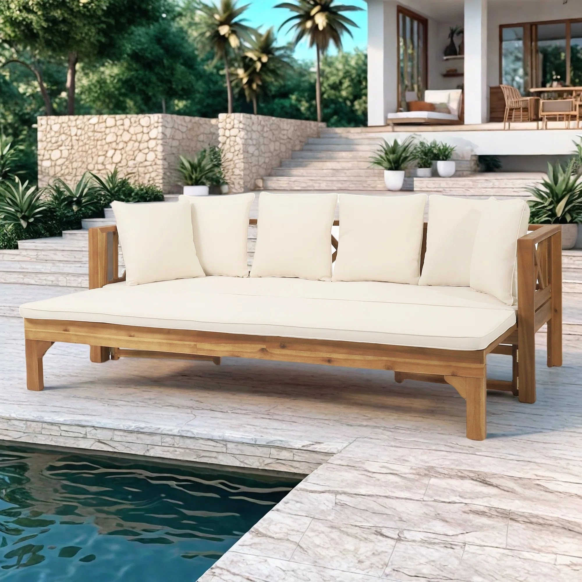 Red Barrel Studio® Kamita Patio Sofa with Cushions & Reviews | Wayfair | Wayfair North America