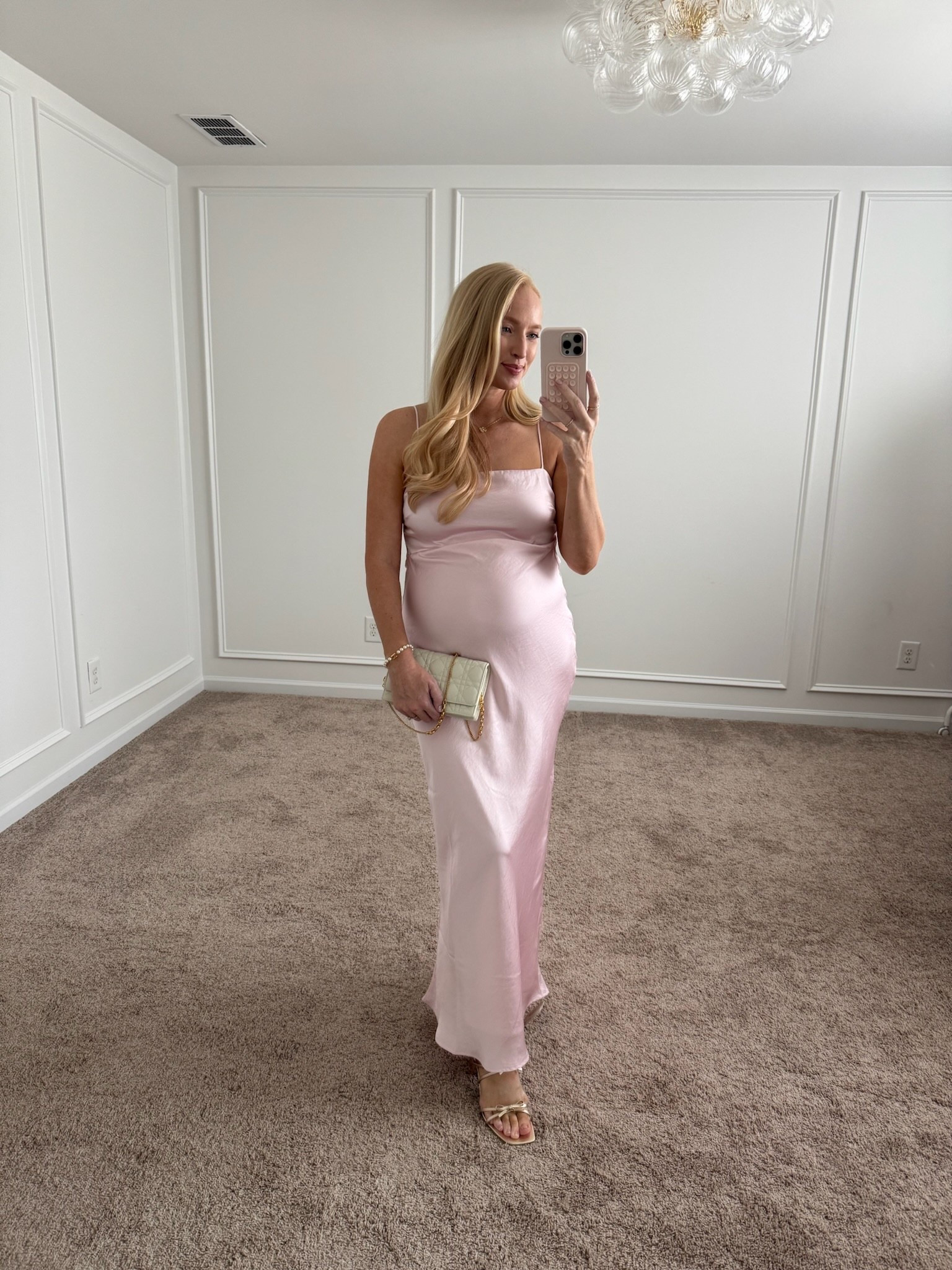 Someone invite me to a wedding because I cannot wait to wear this dress! Love the soft baby pink color. Summer event dresses // wedding guest dresses // party dresses // bump friendly dresses 

#LTKWedding #LTKSeasonal #LTKBump