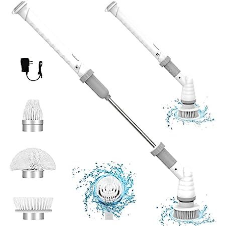Shower Cleaning Brush, Electric Spin Scrubber, Cordless Shower Scrubber for Cleaning, Tub and Tile P | Amazon (US)