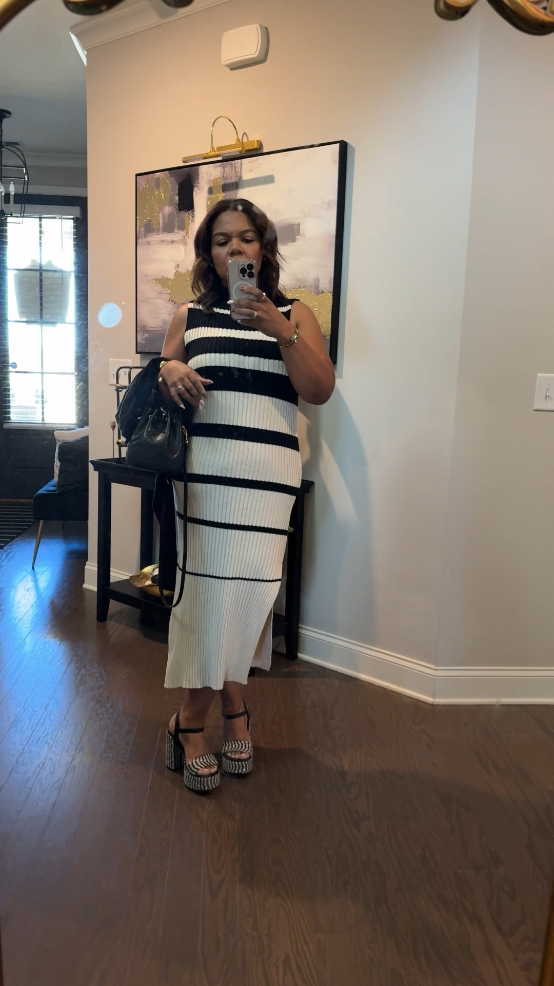 We love a mock neck sweater dress! 