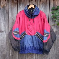 90S Color Block Ski Jacket Vintage Retro Windbreaker | L/xl | Etsy (US)