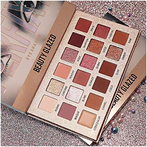 New Nude Eyeshadow Palette The 18 Colors Matte Shimmer Glitter Multi-Reflective Shades Ultra Pigment | Amazon (US)