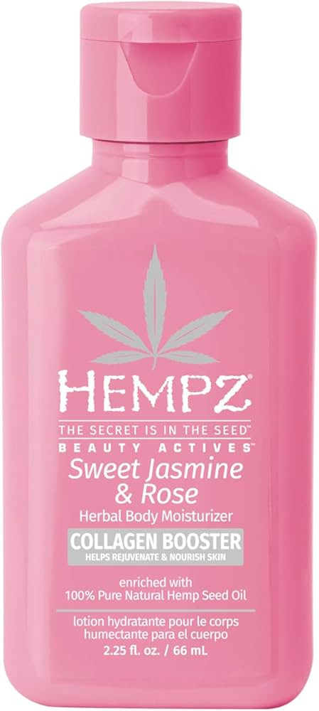 Hempz Mini Collagen-Infused Jasmine & Rose Body Moisturizer, 2.25 oz - Paraben-Free, Vegan, Cruel... | Amazon (US)