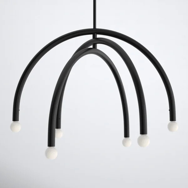 Yula 6 - Light Dimmable Modern Linear Chandelier | Wayfair North America