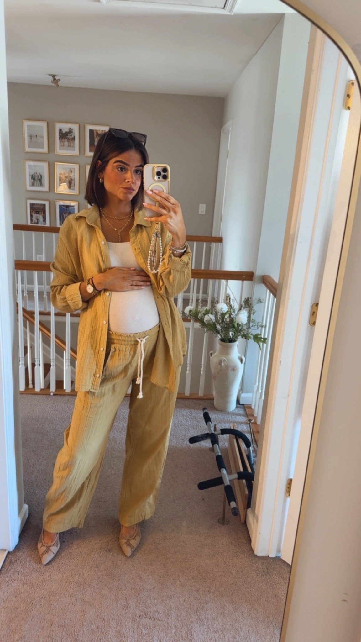 Top: M tall
Bottoms: Small tall 

#PregnantOotd

#LTKSaleAlert #LTKootd #LTKgrwm