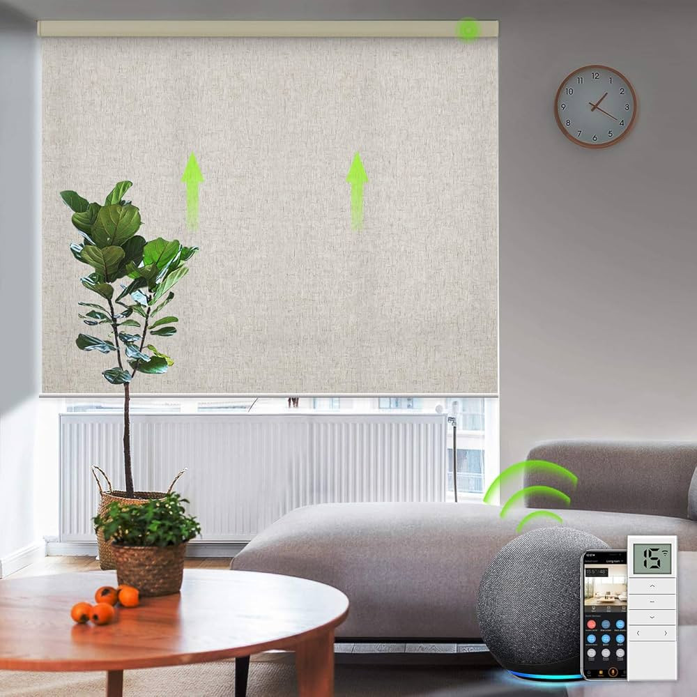 Yoolax Motorized Window Shade Smart Blind with Remote Control Custom Half-Shading Privacy Automat... | Amazon (CA)