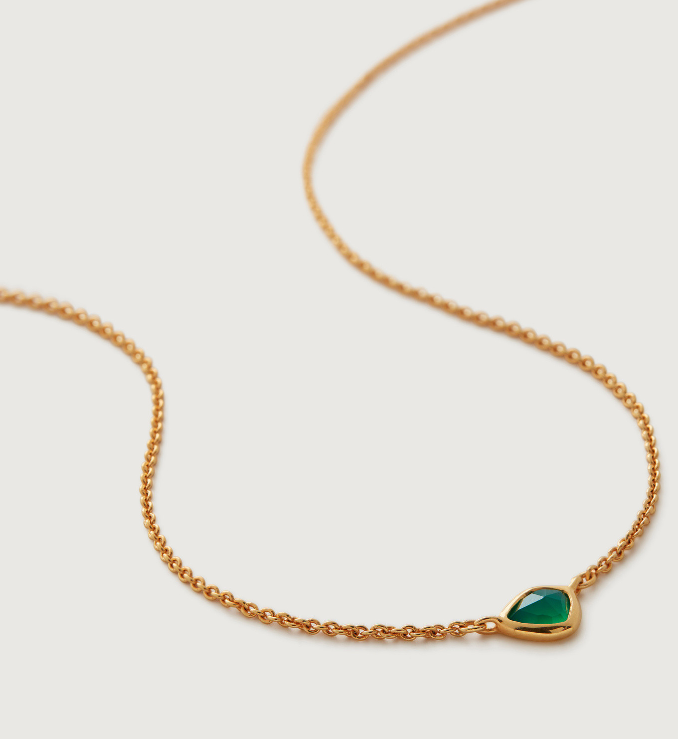 Siren Mini Nugget Necklace Adjustable 46cm/18' | Monica Vinader (US)