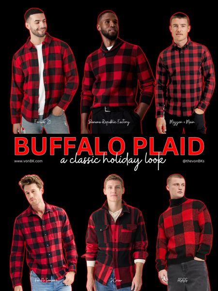 Nothing says festive like buffalo check / plaid and here are some of our favorite looks! Our favorite is the J.Crew with a modern take on the festive pattern.

#LTKHoliday #LTKmens #LTKGiftGuide