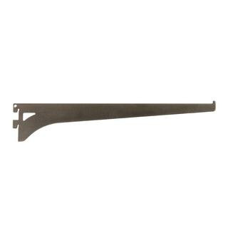 Everbilt 12.6 in. x 2.3 in. Bronze Single Track Shelf Bracket EB-0096-12BRZ - The Home Depot | The Home Depot