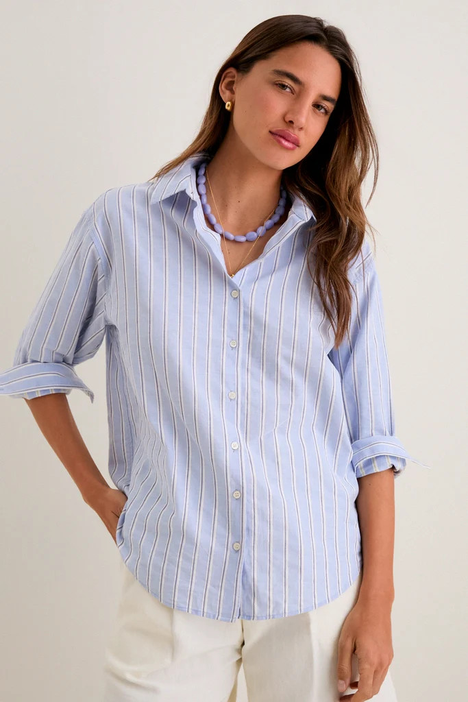 French Blue Stripe Nadine Button Down | Tuckernuck (US)