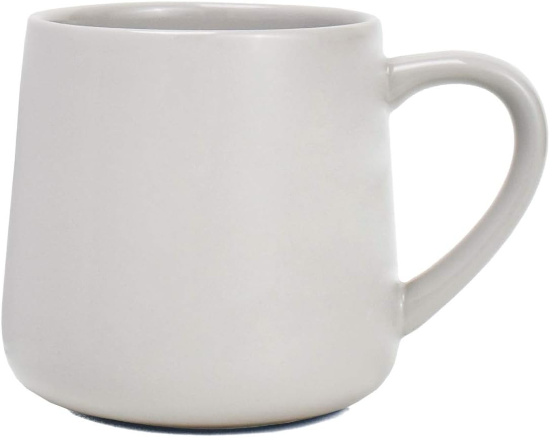 Bosmarlin Large Glossy Ceramic Coffee Mug, Grey Tea Cup for Office and Home, 18 oz, Suitable for ... | Amazon (US)