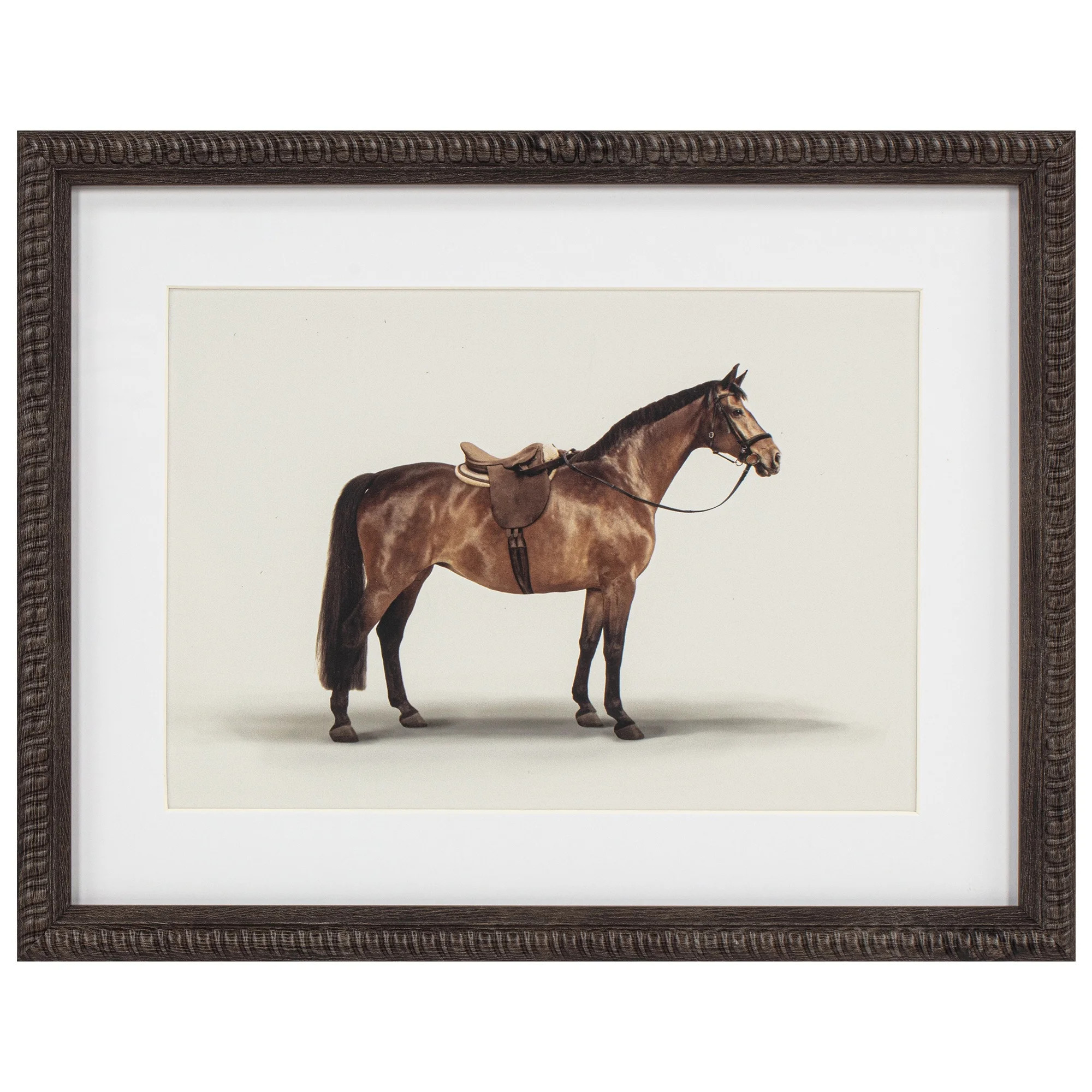 My Texas House Brown Horse Framed Art 14x11 - Walmart.com | Walmart (US)