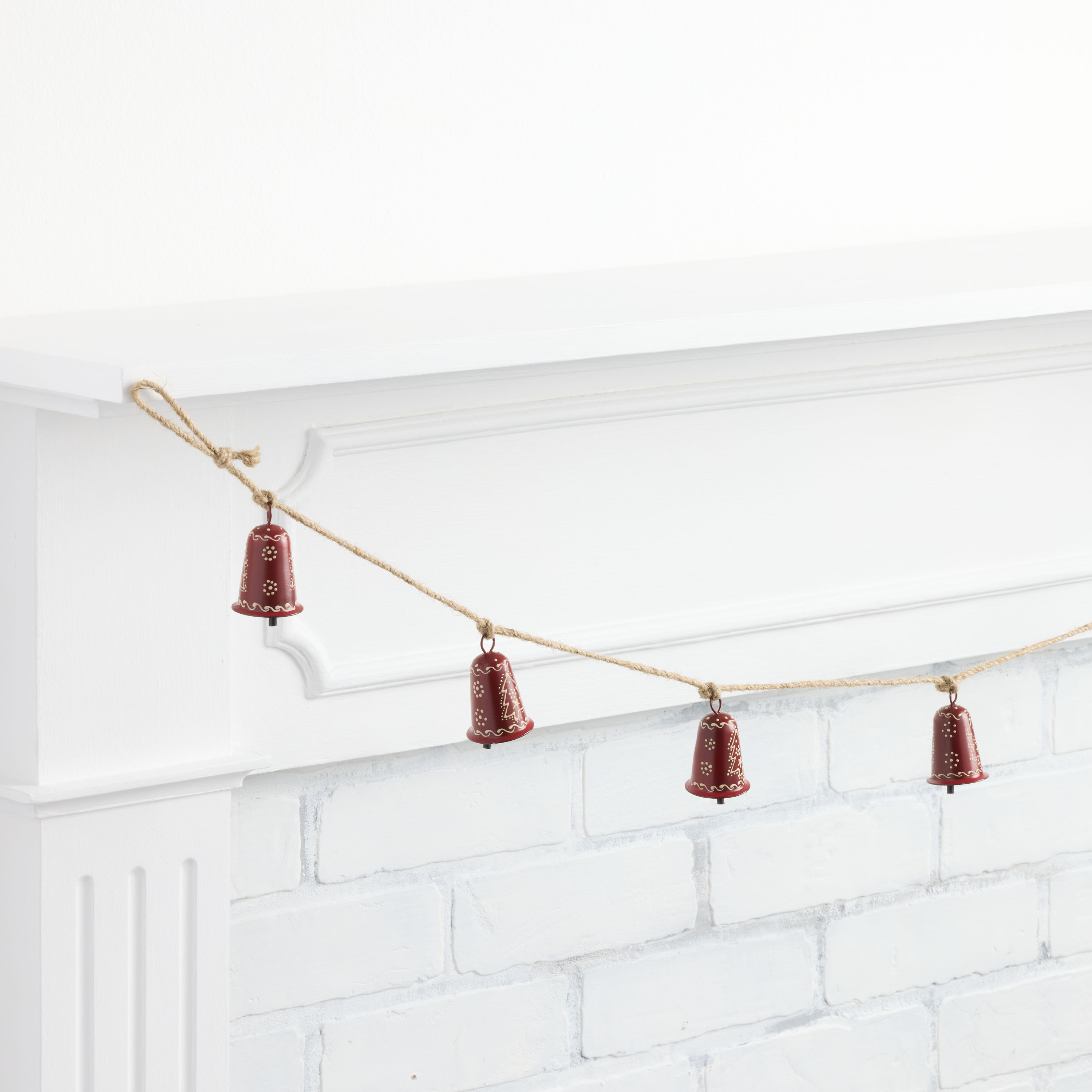Red Metal Bell Garland | World Market
