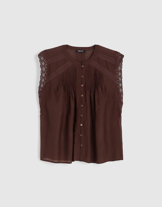Lace-Trim Sleeveless Top | Madewell