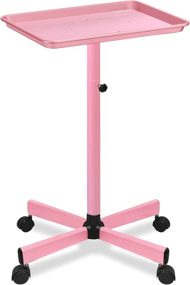 LKT COBTAC Salon Tray,Height Adjustable Salon Service Tray,Hair Color Tray with Wheels,Hairstylis... | Amazon (US)