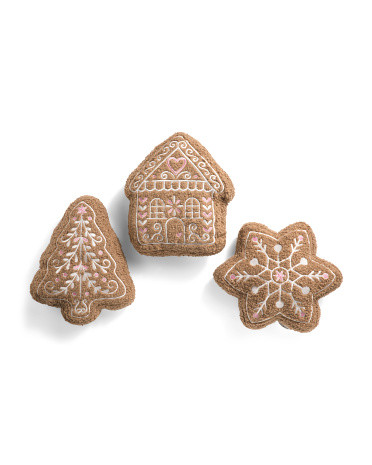 3Pk 16X14 Gingerbread Cookies Pillow Set | TJ Maxx