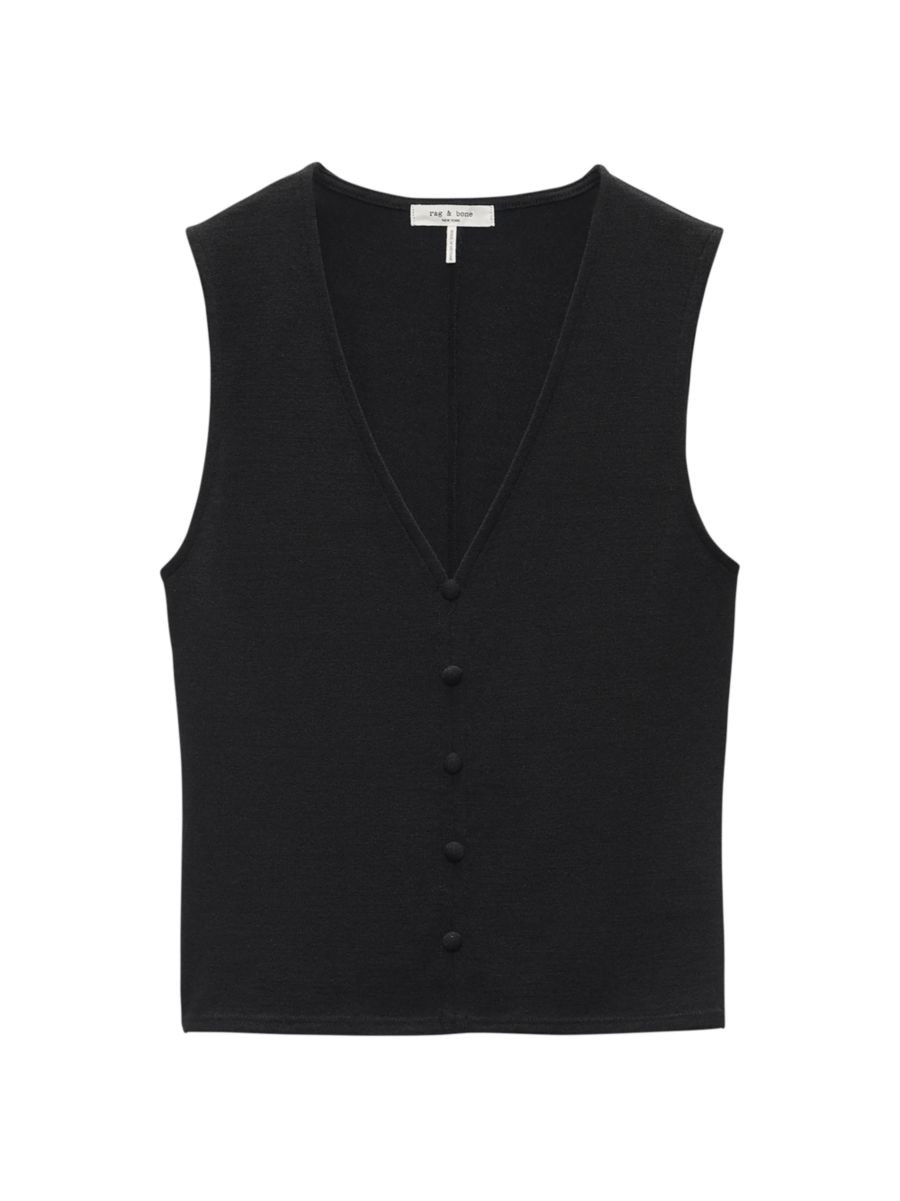 rag & boneButtoned Knit Tank Top | Saks Fifth Avenue