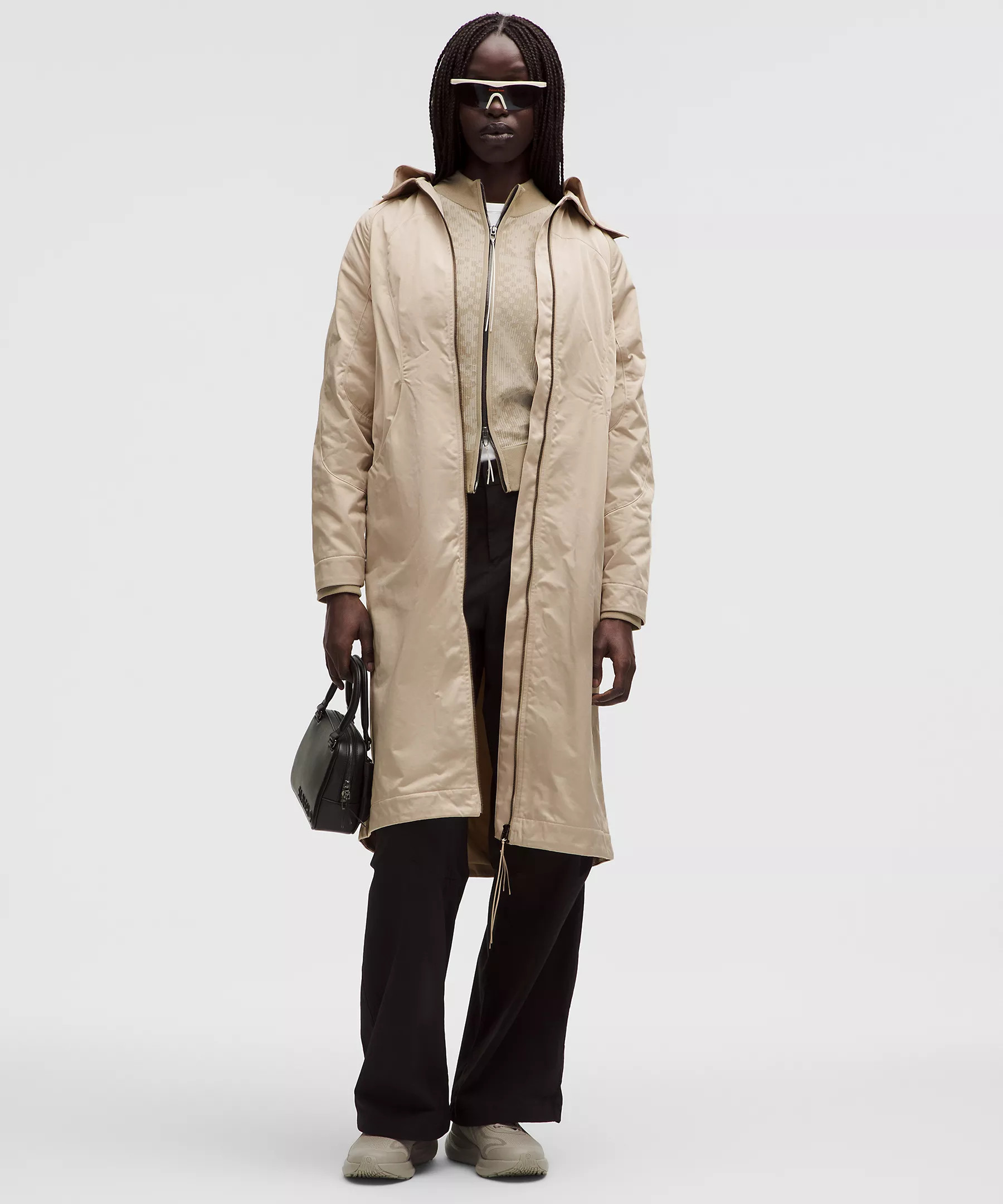 Taffeta Removable-Hood Long Jacket | Lululemon (US)