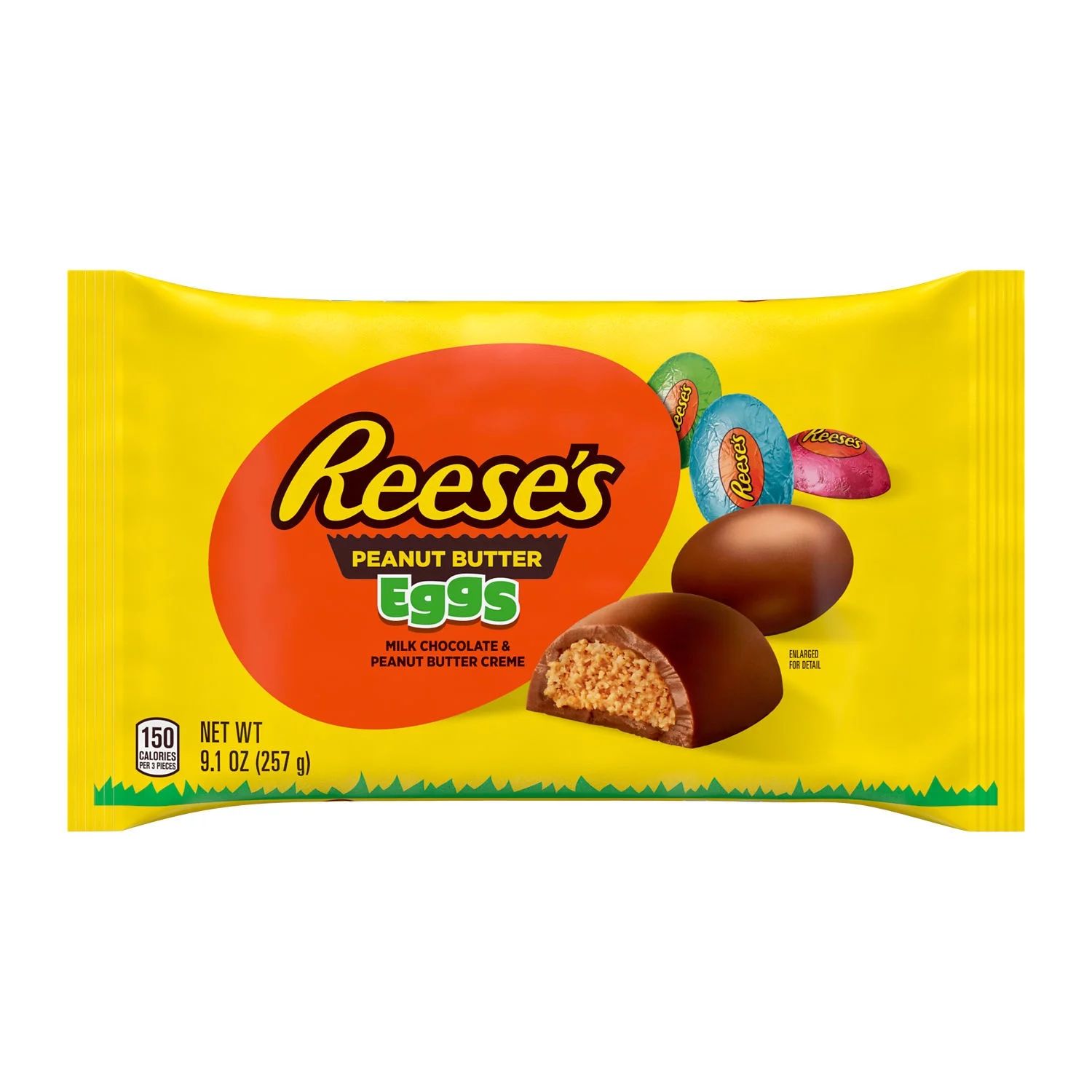 REESE'S, Milk Chocolate Peanut Butter Creme Eggs, Easter Candy, 9.1 oz, Bag | Walmart (US)