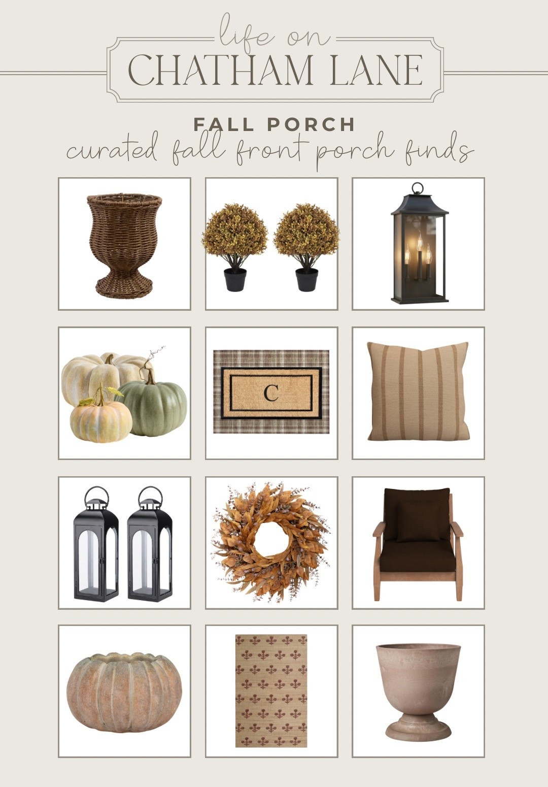 Fall porch finds!  Rounded up some fall porch styling pieces for a seasonal refresh! 🤎

#LTKHome #LTKSeasonal