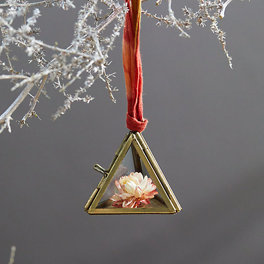 Brass + Glass Pyramid Ornament | Terrain
