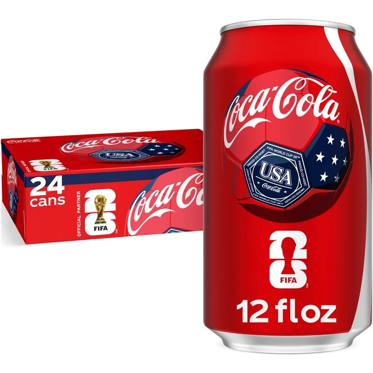 Coca-Cola Soda Pop Cans, 12 fl oz, 24 Pack | Walmart (US)
