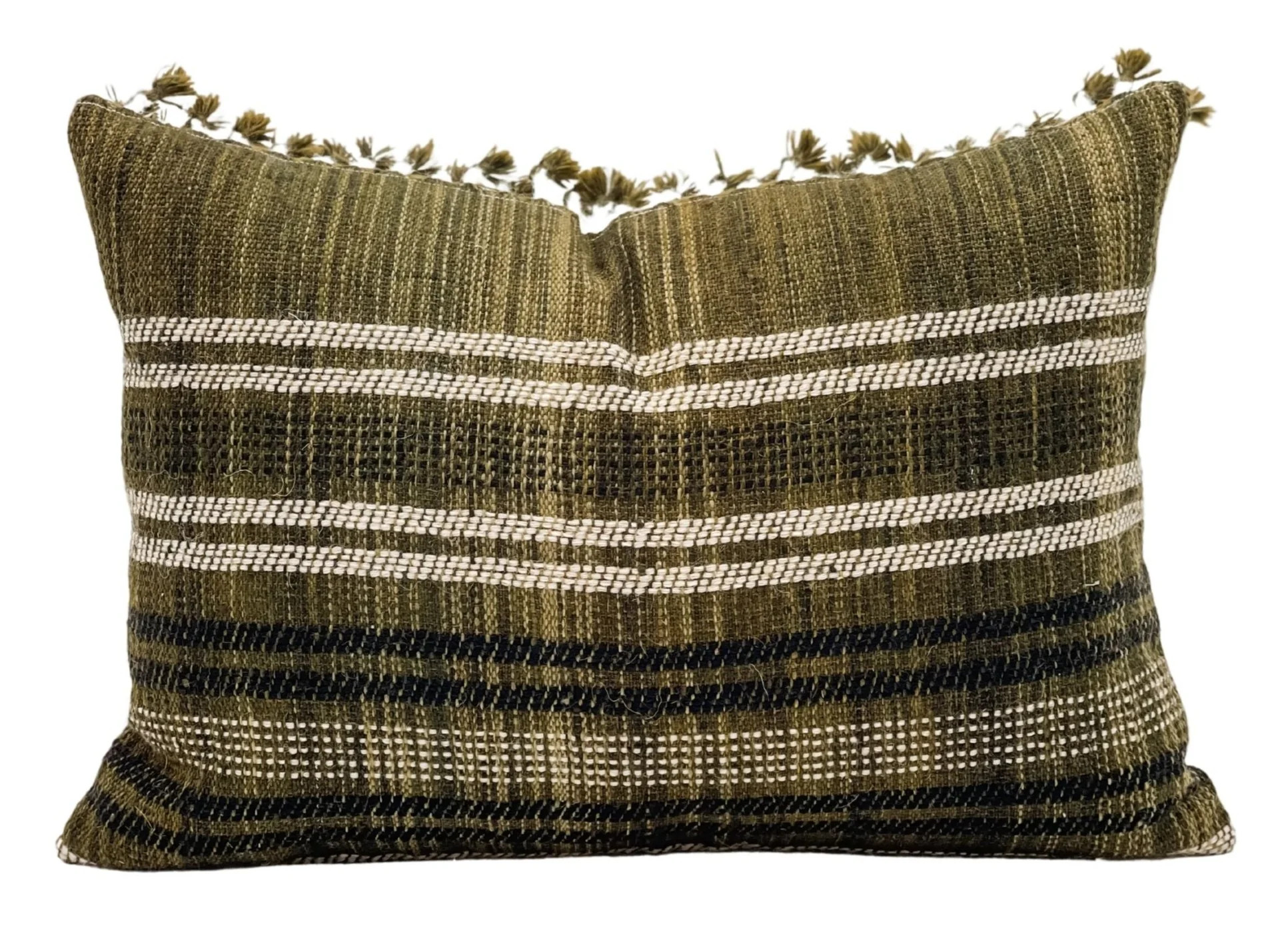 LUMBAR EARTHY BROWN WOOL PILLOW COVER | Krinto