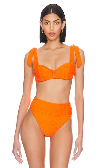 BEACH RIOT Blaire Top in Orange. - size S | Revolve Clothing (Global)