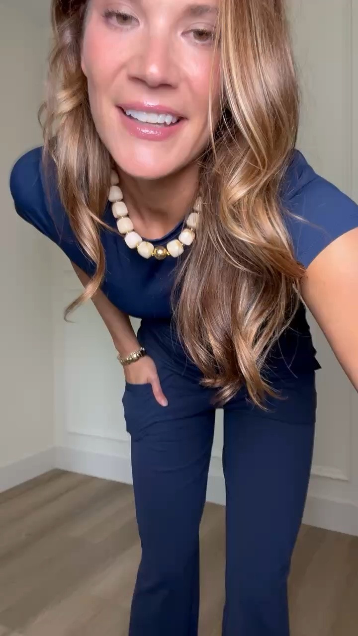This matching set is exactly what I want for days when I need to be comfortable but still want a pulled together outfit. The navy is so easy to wear, the pants have a great longer length, and I can throw it on with sneakers for errands, travel, or a busy day out.

Tall girl athleisure, Navy matching set, Tall friendly pants, Long inseam pants, Matching set, Travel outfit, Casual outfit, Athleisure set, Comfortable outfit, Everyday style, Tall girl fashion, StangandCo

#LTKActive #LTKootd #LTKTall